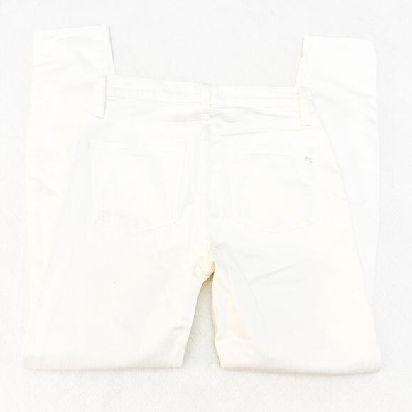 Madewell 9" High-Rise Skinny Denim Jeans White Pants Size 26 - Picture 5 of 8